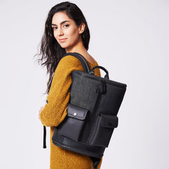 Captain Zip Around Backpack (S) (Denim)