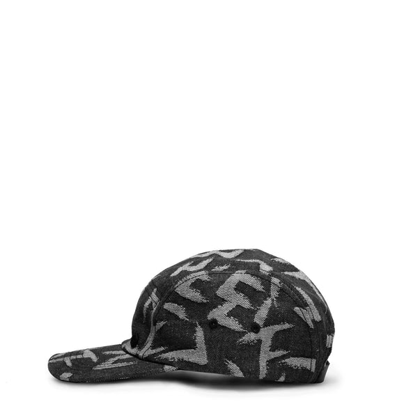 NORMAN DENIM HAT - DENIM BLACK CALLIGRAPHY