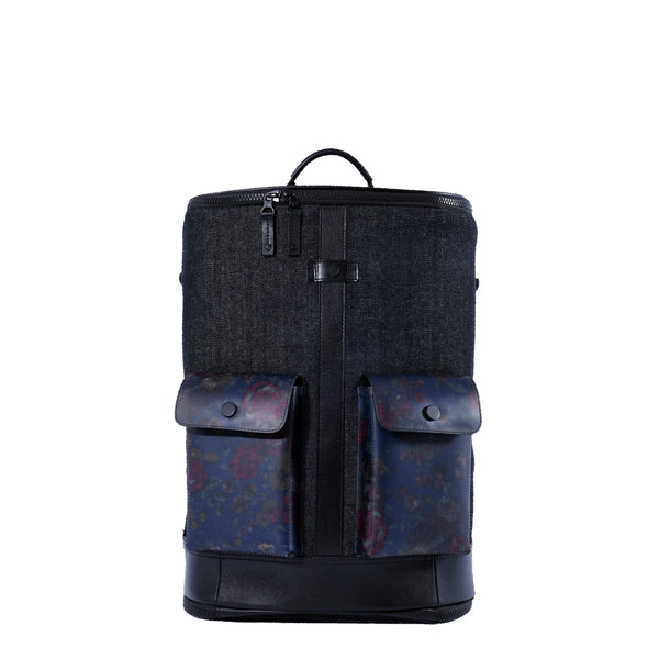 Captain Zip Around Backpack (M) (Denim)